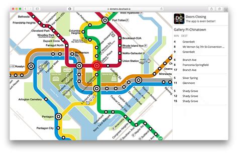 Training and Certification Options for MAP High Resolution DC Metro Map